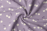 Lade das Bild in den Galerie-Viewer, Premium BIO Ripp Jersey "Purple Cherries" 0,5 m
