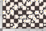 Lade das Bild in den Galerie-Viewer, Supersoft Premium BIO Jersey "Chessboard Flowers" 0,5 m
