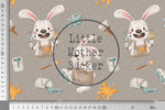 Lade das Bild in den Galerie-Viewer, Supersoft Premium French Terry "Kleiner Künstler" Hase 0,5 m
