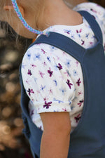 Lade das Bild in den Galerie-Viewer, Premium BIO Ripp Jersey "Wildflower Fields" Ditzy Floral white 0,5 m
