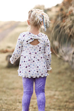 Lade das Bild in den Galerie-Viewer, Premium BIO Ripp Jersey "Wildflower Fields" Ditzy Floral white 0,5 m
