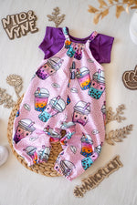 Lade das Bild in den Galerie-Viewer, Supersoft Premium BIO Jersey "Bubble Tea" sunrise groß 0,85 m Rest
