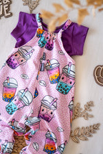 Lade das Bild in den Galerie-Viewer, Supersoft Premium BIO Jersey "Bubble Tea" sunrise groß 0,85 m Rest
