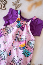 Lade das Bild in den Galerie-Viewer, Supersoft Premium BIO Jersey "Bubble Tea" sunrise groß 0,85 m Rest

