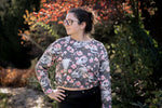 Lade das Bild in den Galerie-Viewer, Premium Wintersweat "Memento Mori" Onyx 0,5 m
