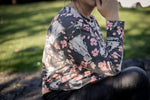 Lade das Bild in den Galerie-Viewer, Premium Wintersweat "Memento Mori" Onyx 0,5 m
