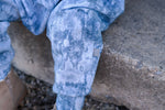 Lade das Bild in den Galerie-Viewer, Supersoft Premium French Terry "Concrete" hellblau 0,45 m Rest
