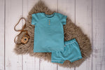 Lade das Bild in den Galerie-Viewer, Bündchen Teal 0,1 m
