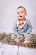 Lade das Bild in den Galerie-Viewer, Premium BIO Jersey "Bruno Braunbär" weiß 0,5 m
