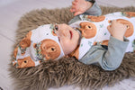 Lade das Bild in den Galerie-Viewer, Premium BIO Jersey "Bruno Braunbär" weiß 0,5 m
