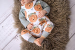 Lade das Bild in den Galerie-Viewer, Premium BIO Jersey "Bruno Braunbär" weiß 0,5 m
