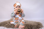 Lade das Bild in den Galerie-Viewer, Premium BIO Jersey "Bruno Braunbär" weiß 0,5 m
