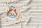 Lade das Bild in den Galerie-Viewer, BIO Baumwoll Satin "Alice" Panel 0,75 m
