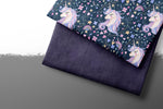 Lade das Bild in den Galerie-Viewer, Premium BIO French Terry "Jeansoptik" dark purple 0,1 m
