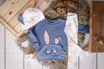 Lade das Bild in den Galerie-Viewer, Waffeljersey Rauchblau 0,8 m Rest
