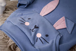 Lade das Bild in den Galerie-Viewer, Waffeljersey Rauchblau 0,8 m Rest
