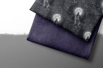 Lade das Bild in den Galerie-Viewer, Premium BIO French Terry "Jeansoptik" dark purple 0,1 m
