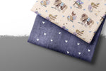 Lade das Bild in den Galerie-Viewer, Premium BIO French Terry "Jeansoptik" twilight Herzchen 0,1 m
