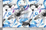 Lade das Bild in den Galerie-Viewer, Webware für Bermudashorts "Jules Whales" 0,5 m
