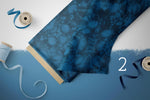 Lade das Bild in den Galerie-Viewer, Webware für Bermudashorts "Tie Dye" indigo COLLECTION
