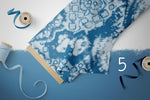 Lade das Bild in den Galerie-Viewer, Webware für Bermudashorts "Tie Dye" indigo COLLECTION
