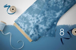 Lade das Bild in den Galerie-Viewer, Webware für Bermudashorts "Tie Dye" indigo COLLECTION
