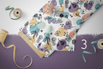 Lade das Bild in den Galerie-Viewer, Lycra "Flower Meadows" purple COLLECTION
