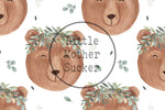Lade das Bild in den Galerie-Viewer, Premium BIO Jersey "Bruno Braunbär" weiß 0,5 m
