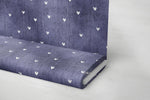 Lade das Bild in den Galerie-Viewer, Premium BIO French Terry "Jeansoptik" twilight Herzchen 0,1 m
