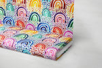Lade das Bild in den Galerie-Viewer, Supersoft Premium BIO Jersey "Rainy Rainbows" 0,5 m
