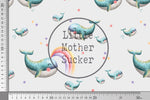 Lade das Bild in den Galerie-Viewer, Webware für Bermudashorts "Whale Love" COLLECTION

