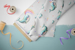 Lade das Bild in den Galerie-Viewer, Webware für Bermudashorts "Whale Love" COLLECTION
