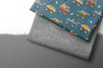 Lade das Bild in den Galerie-Viewer, Premium BIO French Terry "Beautiful Burlap" Schiefer 0,5 m
