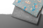 Lade das Bild in den Galerie-Viewer, Premium BIO French Terry "Beautiful Burlap" Schiefer 0,5 m
