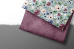 Lade das Bild in den Galerie-Viewer, Premium BIO French Terry "Jeansoptik" berry Lager 0,1 m

