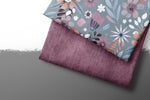 Lade das Bild in den Galerie-Viewer, Premium BIO French Terry "Jeansoptik" berry Lager 0,1 m
