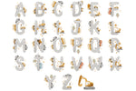 Lade das Bild in den Galerie-Viewer, Design "Cars" Alphabet white COLLECTION
