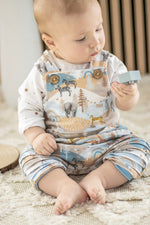Lade das Bild in den Galerie-Viewer, Premium BIO Jersey "Happy Safari" klein 0,5 m
